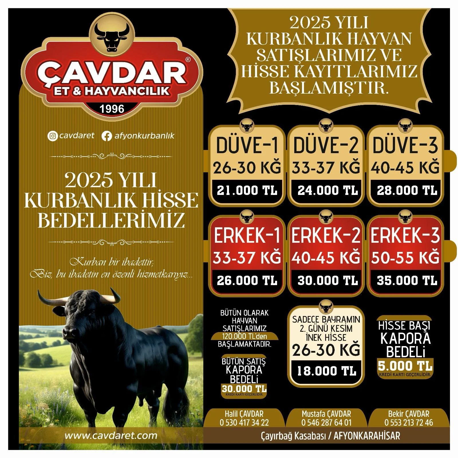 Afyon Adaklık Kurban | Akika Kurbanı | Şükür Kurbanı | Online Adaklık Kurban